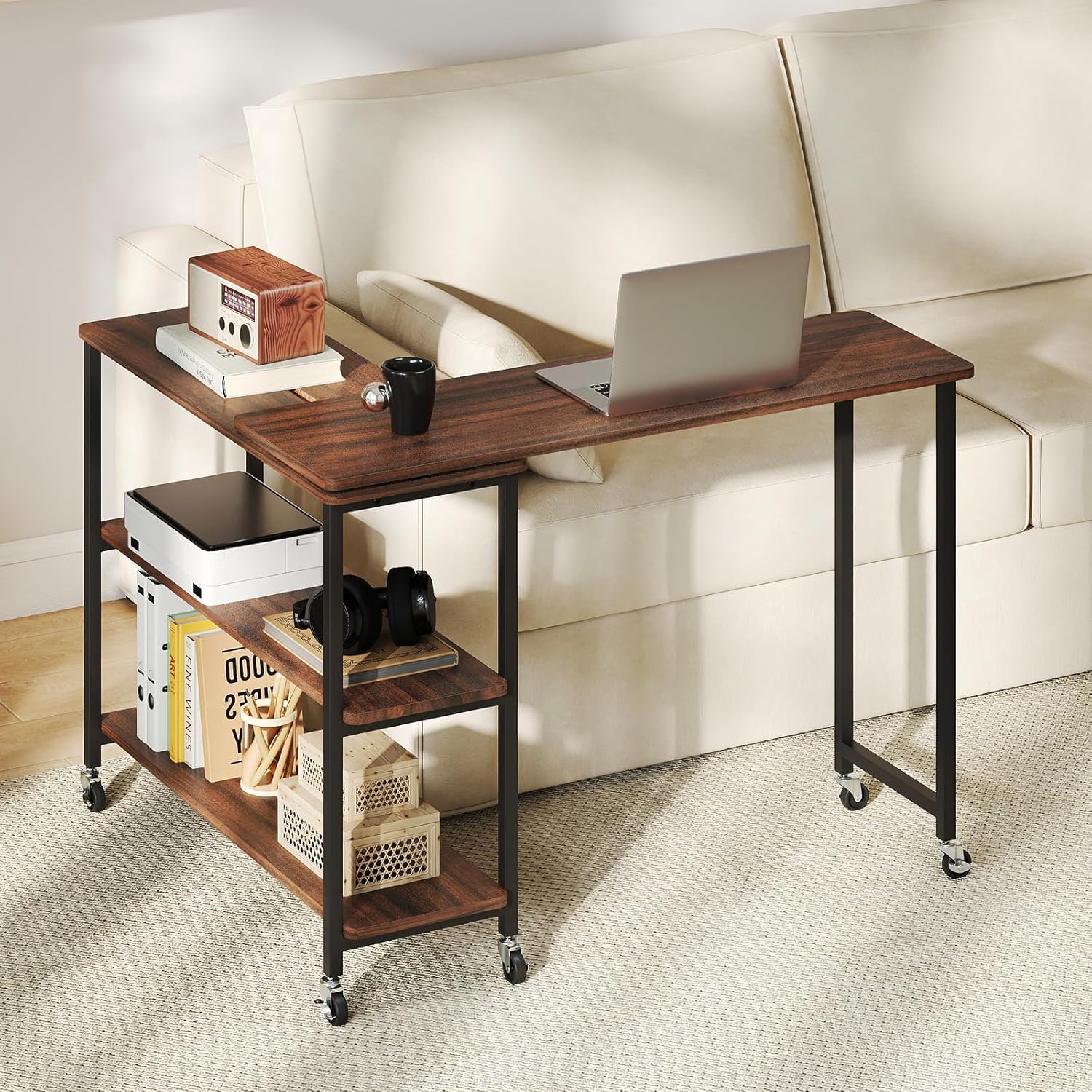 Desk Setup Ideas - 360 ° Table d'appoint rotative avec