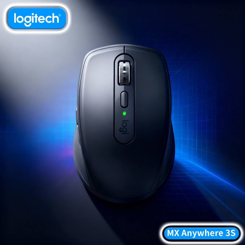 Desk Setup For Work - Souris MX Anywhere 3S Premium -