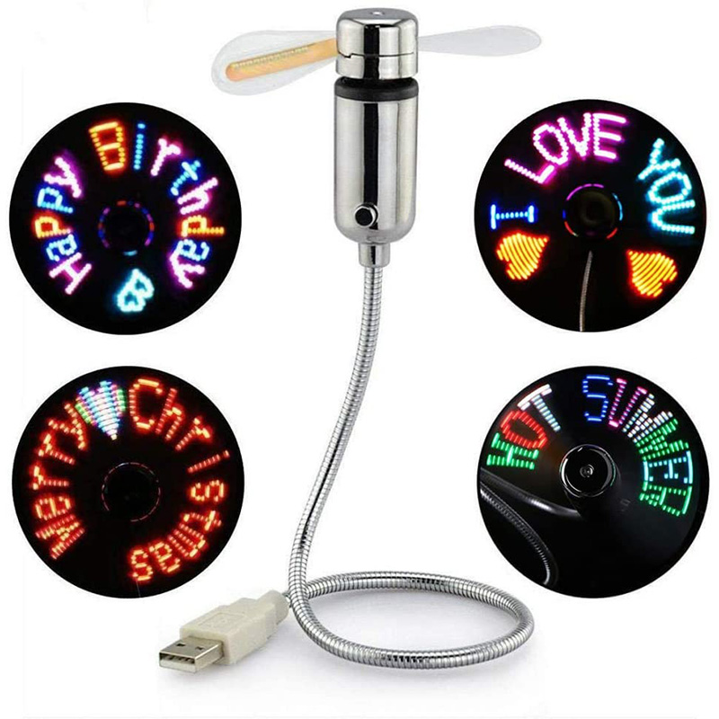 Desk Setup Programmer - Ventilateur USB créatif, lumière USB LED