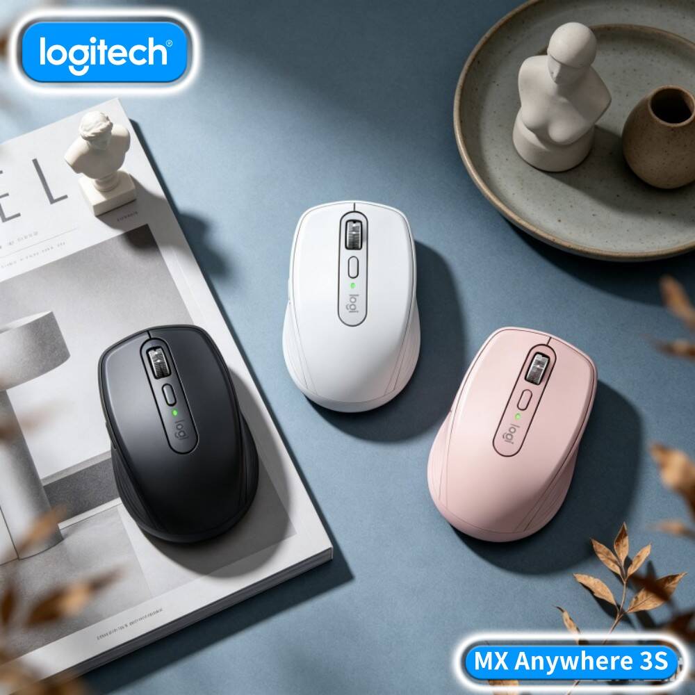 Desk Setup For Work - Souris MX Anywhere 3S Premium -