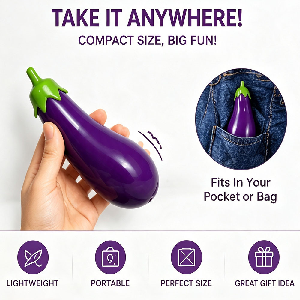 Desk Setup Natural - Bionic Botanical Eggplant Squishy, fait main,
