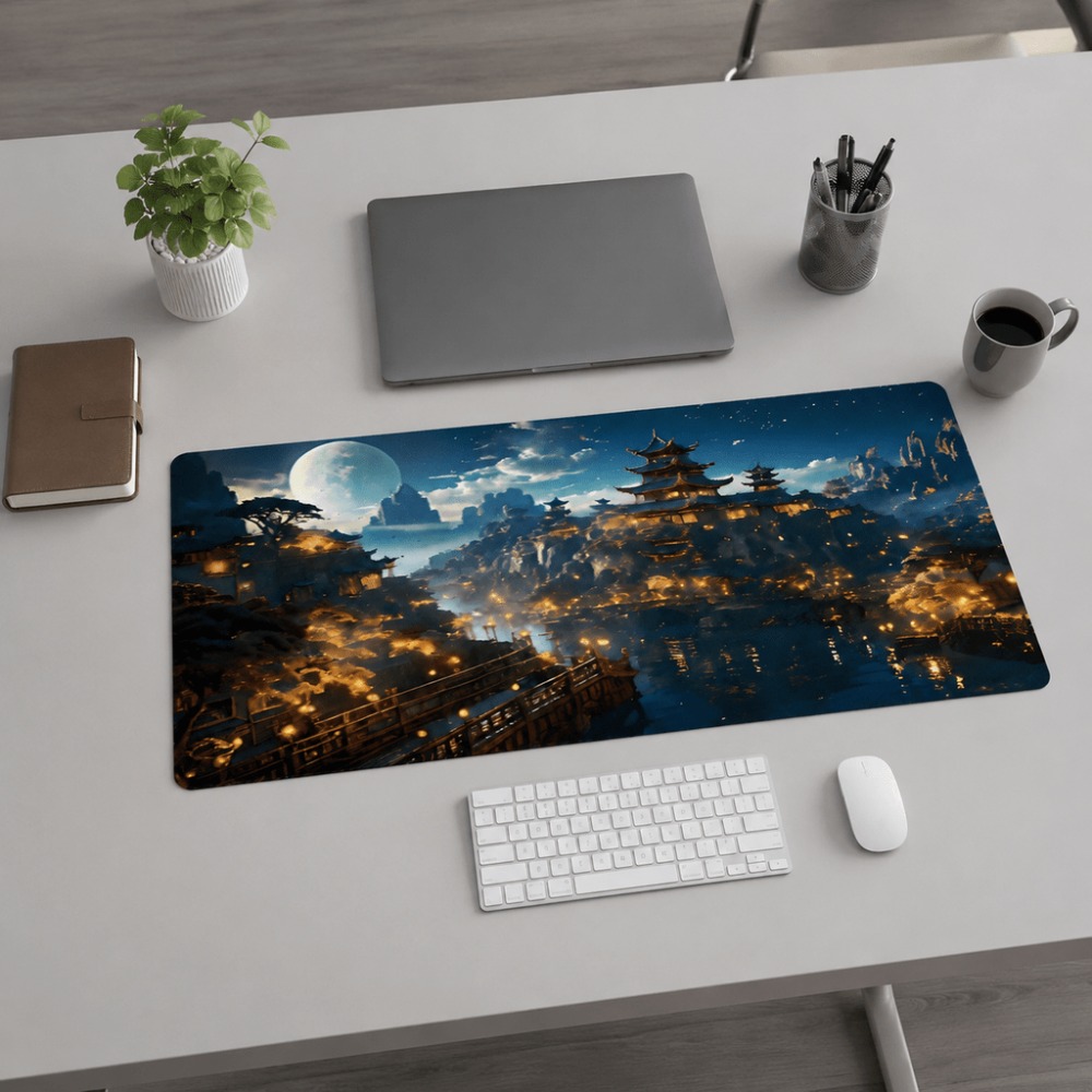 Desk Setup For Work - Napperon de table allongé à motif
