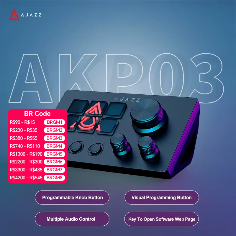 Desk Setup Programmer - Ajazz AKP03E/153E – Console de bureau