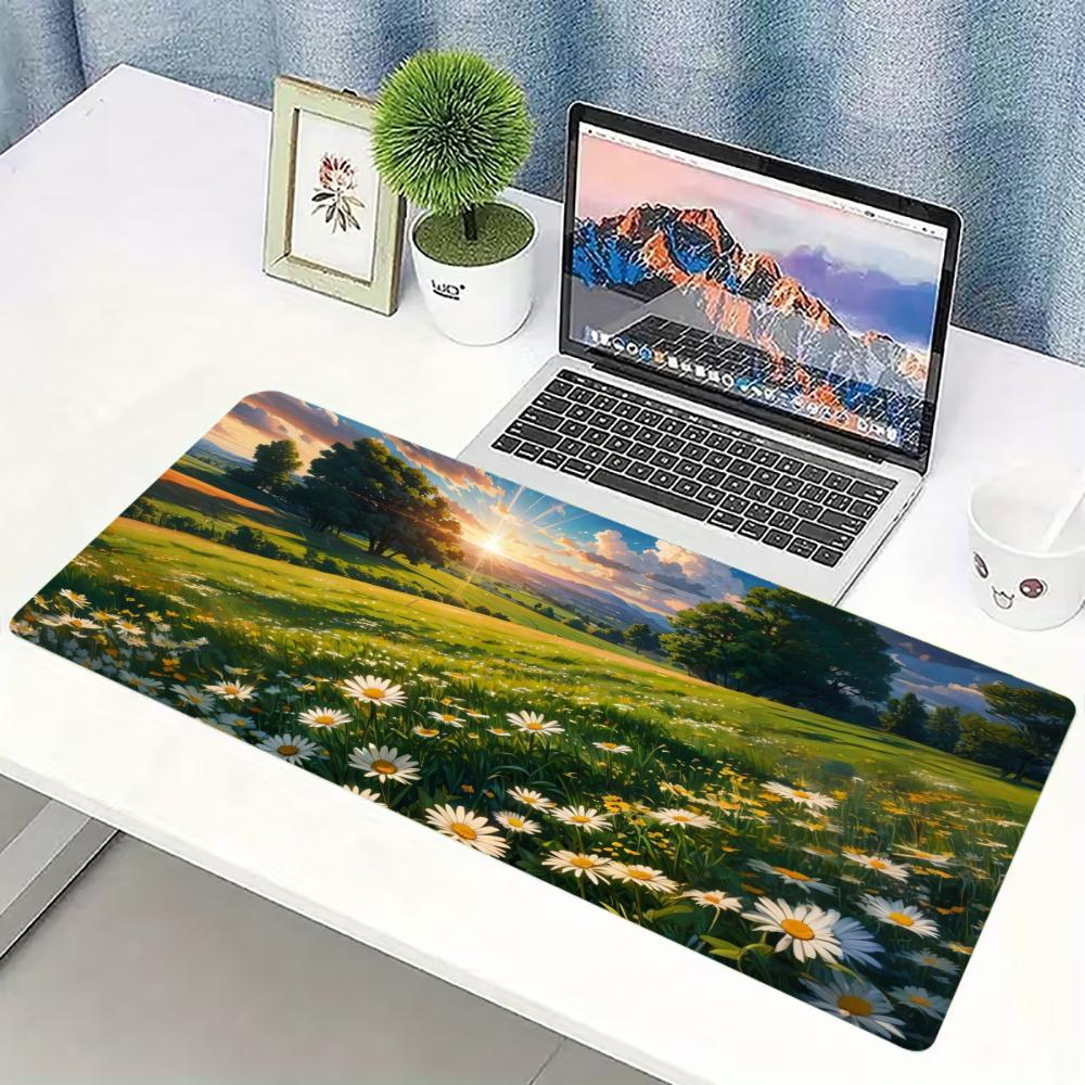 Desk Setup Natural - Grand tapis de souris de jeu