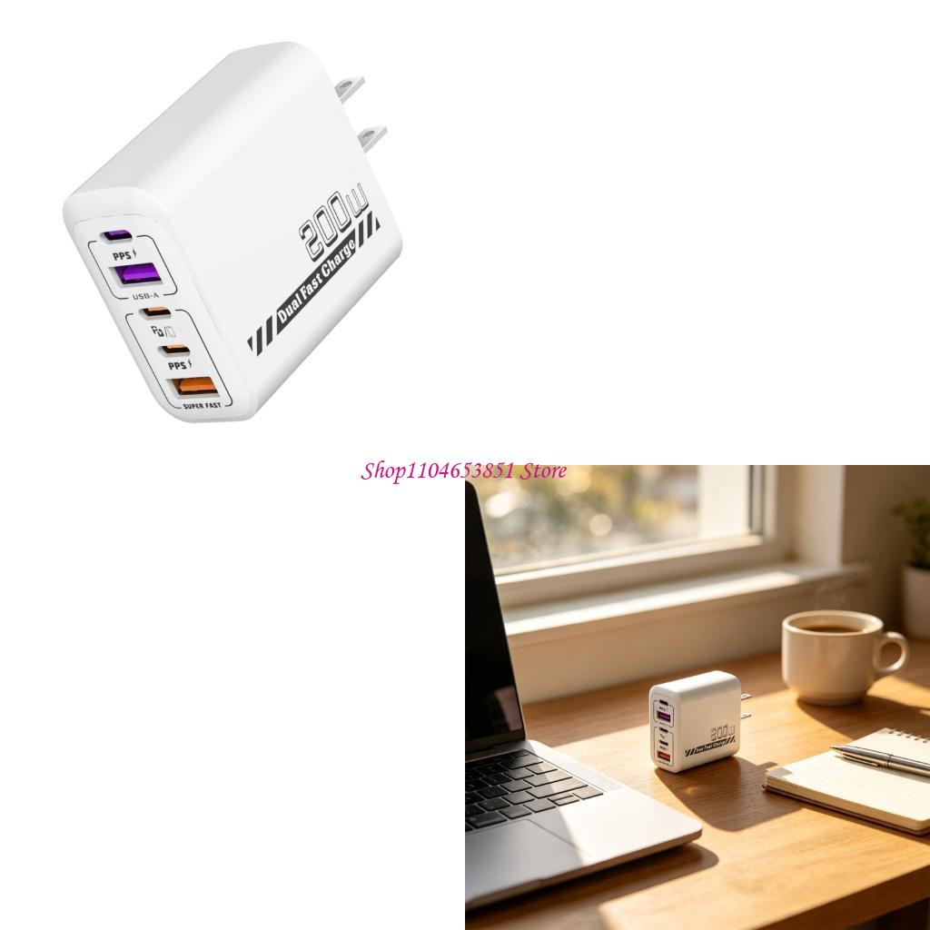 Desk Setup For 2 Laptops - Chargeur rapide 200 W à 5