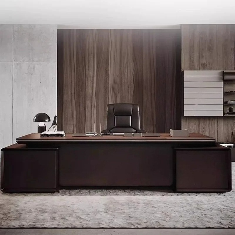 Desk Setup For Work - Bureau moderne rangement configuration exécutive travail