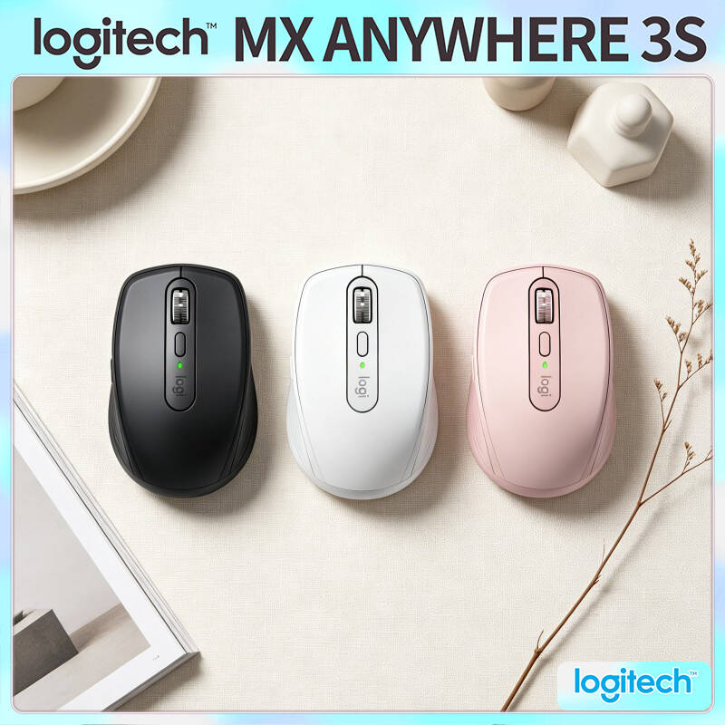 Desk Setup For Work - Souris Premium MX Anywhere 3S -
