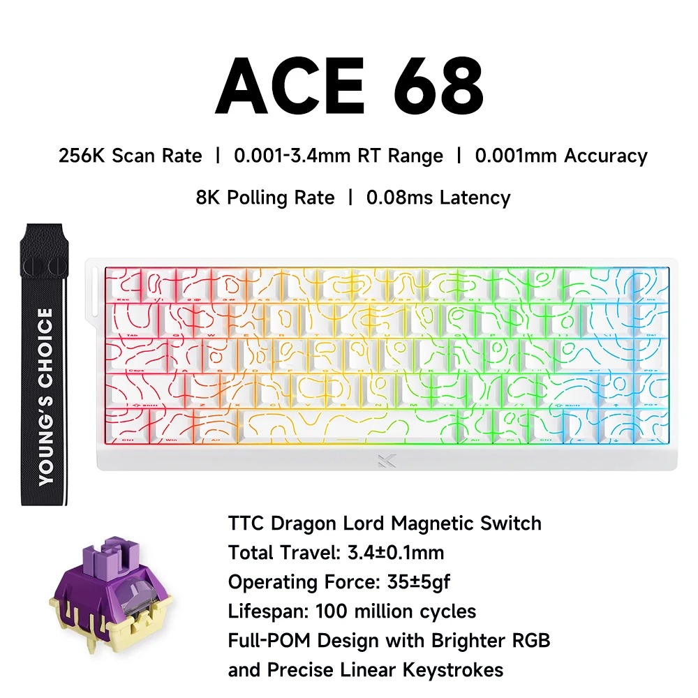 Desk Setup Programmer - MCHOSE ACE 68 commutateur magnétique clavier