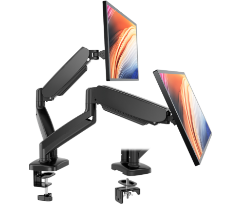 Monitor Arm Clamp - Support double moniteur à bras articulé,
