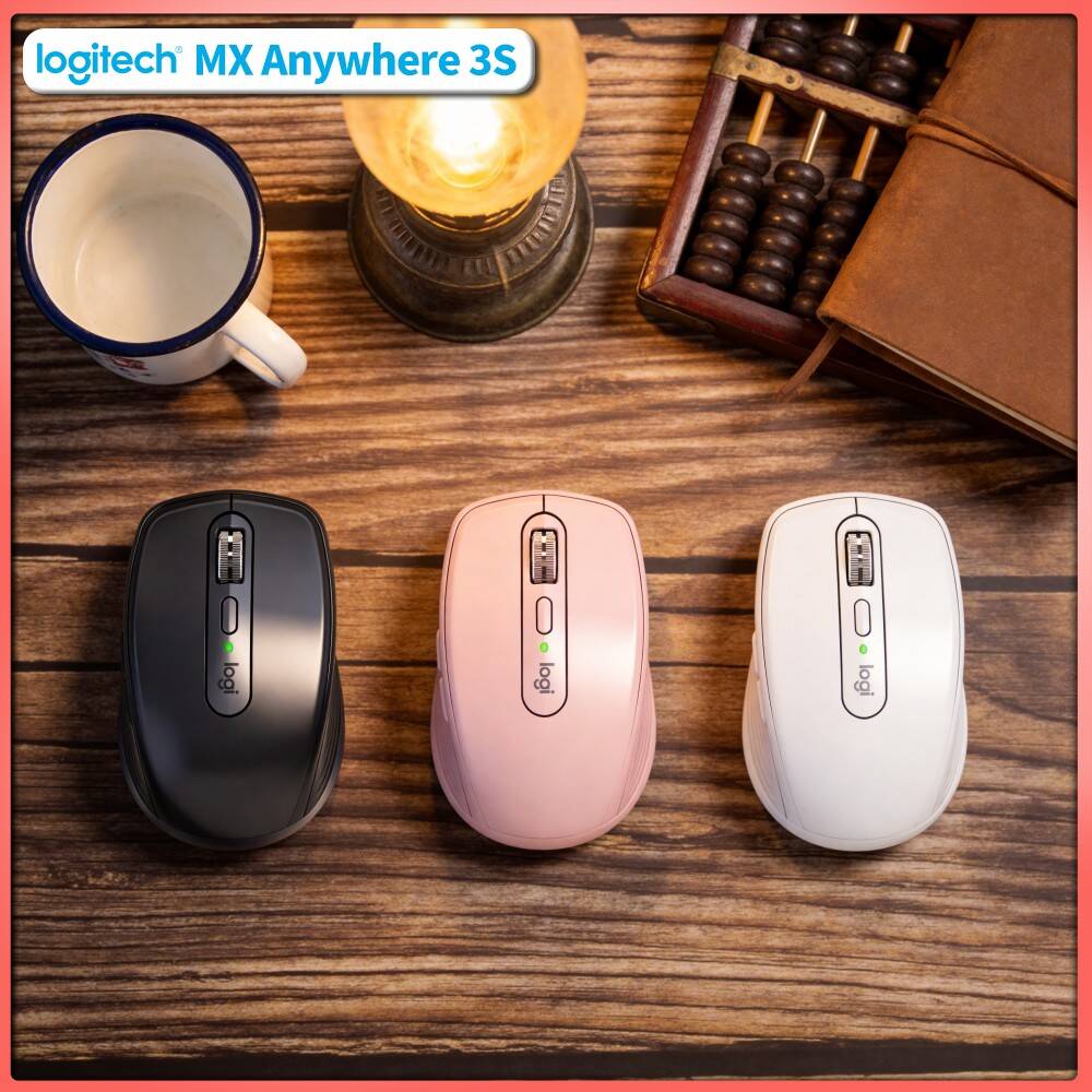 Desk Setup For Work - Souris MX Anywhere 3S Premium -