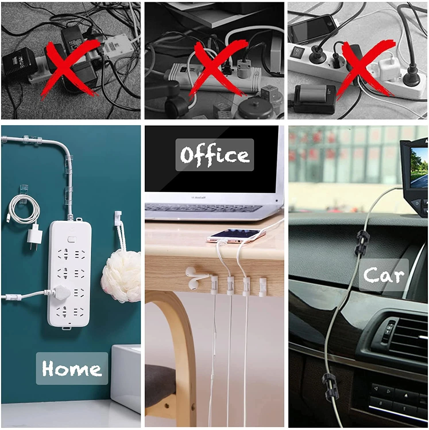 Organisateur de câbles, suppor - Desk Setup Cable Management avis et prix