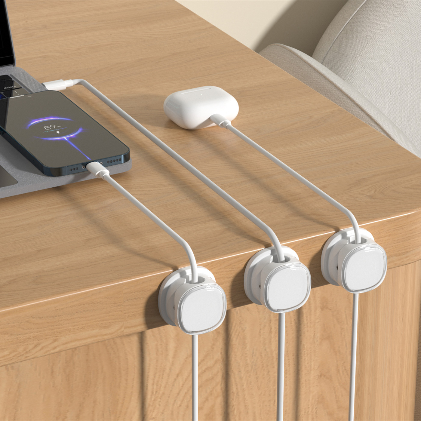 3/6/8/12 pièces Clips de câble - Desk Setup Cable Management avis et prix