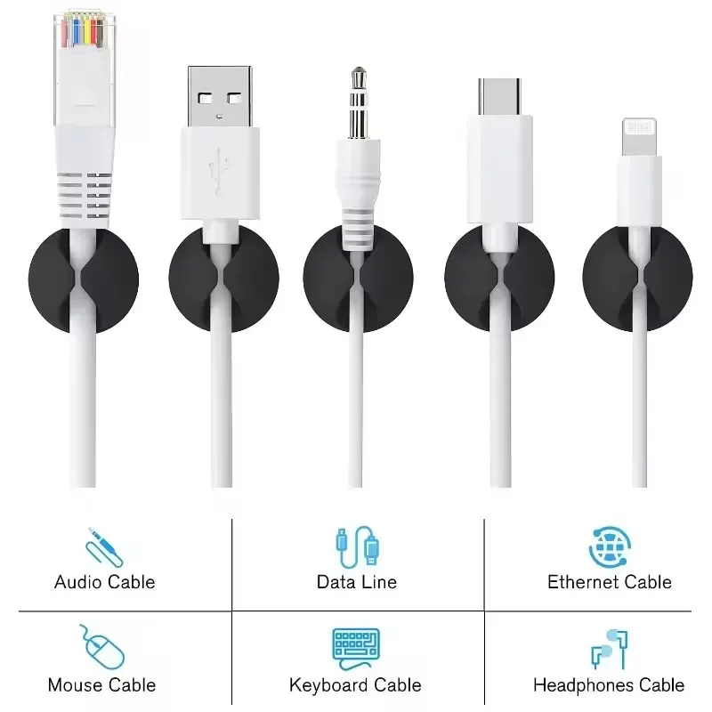 Enrouleur de câble rond, 5/50  - Desk Setup Cable Management avis et prix