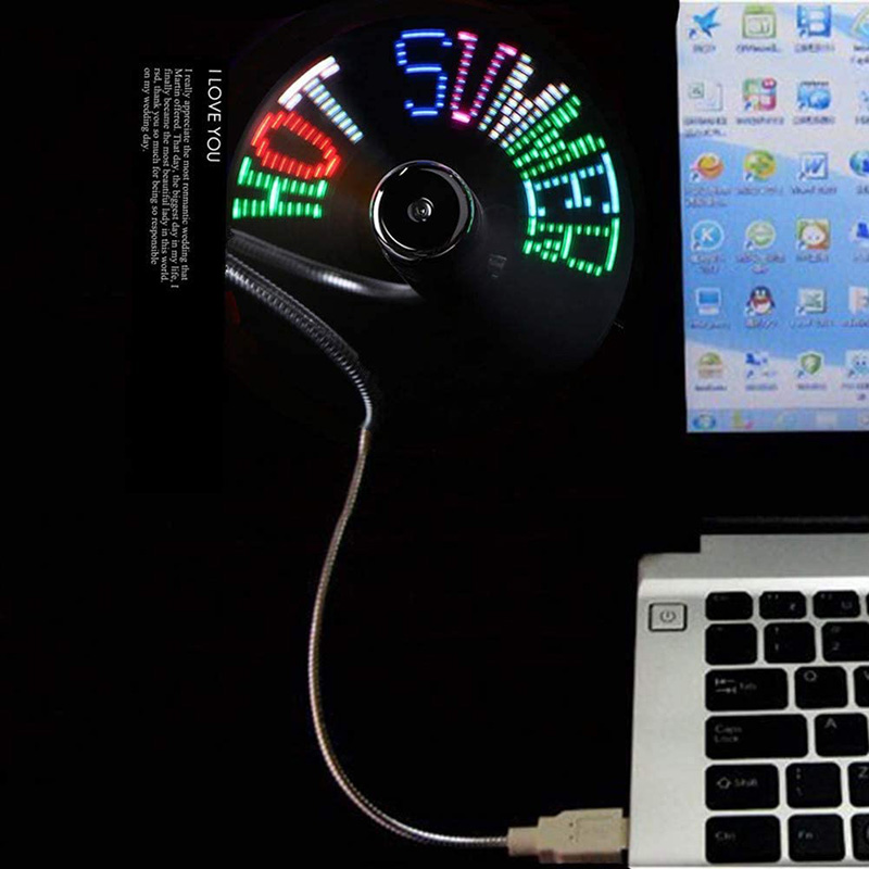 Ventilateur USB créatif, lumiè - Desk Setup Programmer avis et prix