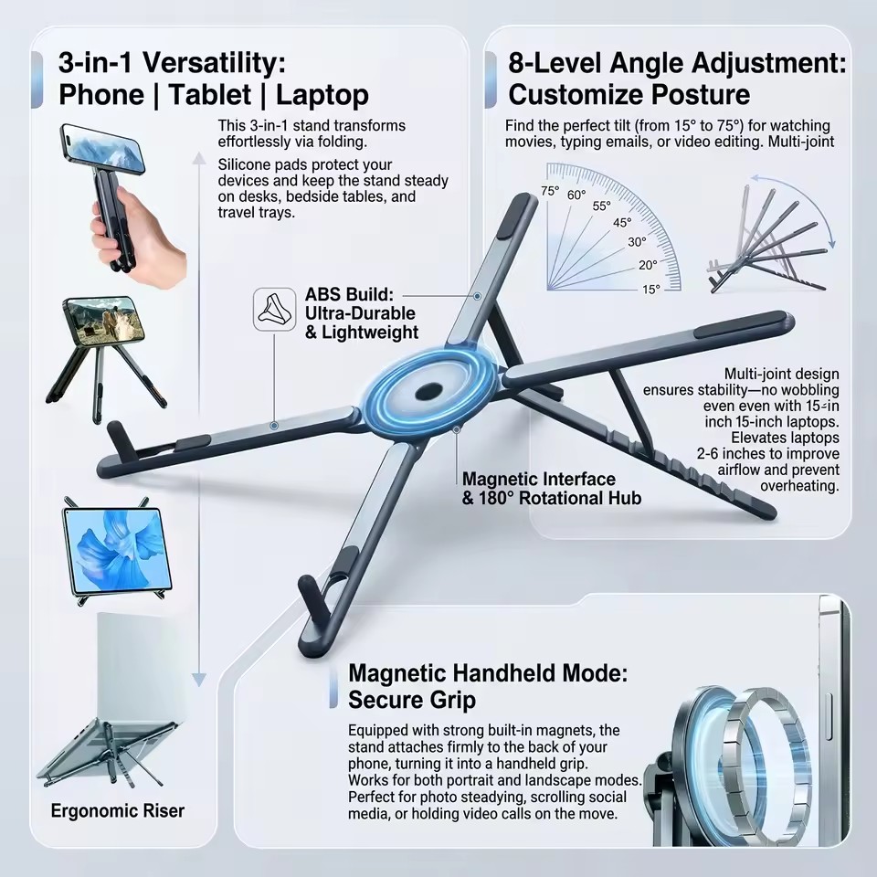 Support de téléphone magnétiqu - Desk Setup Ideas avis et prix
