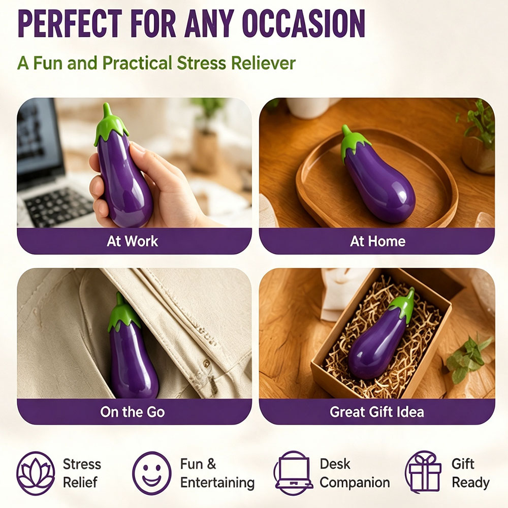Bionic Botanical Eggplant Squi - Desk Setup Natural avis et prix
