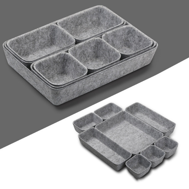 Boîte de rangement en feutre p - Desk Setup Organizer avis et prix