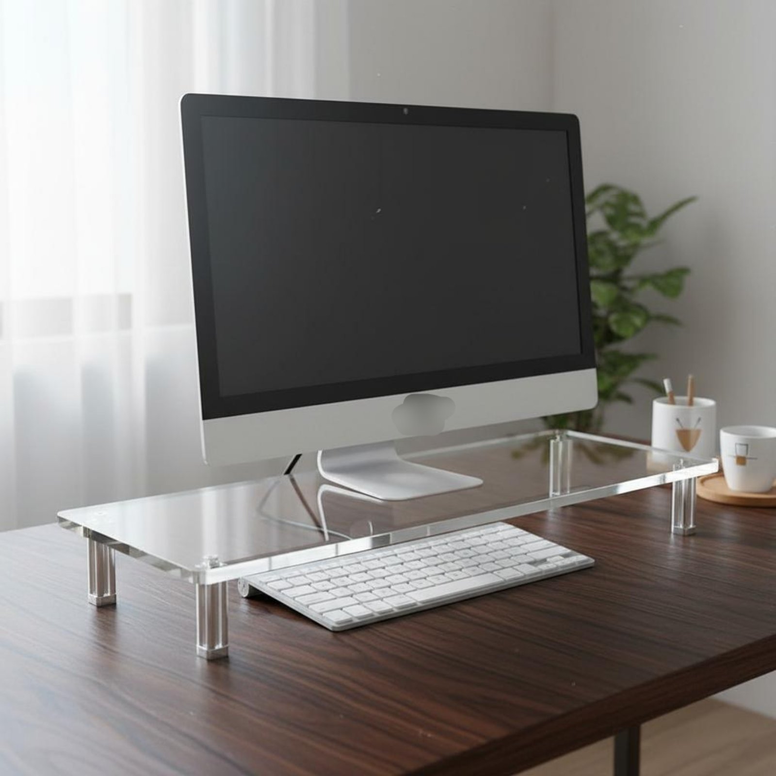 Support d'écran en acrylique t - Desk Setup Organizer avis et prix