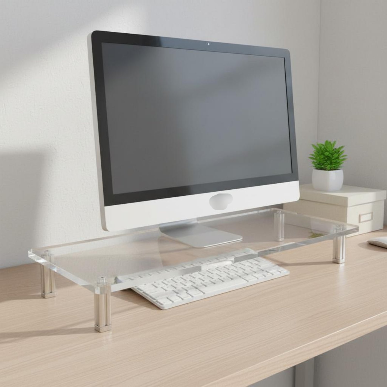 Support d'écran en acrylique t - Desk Setup Organizer avis et prix