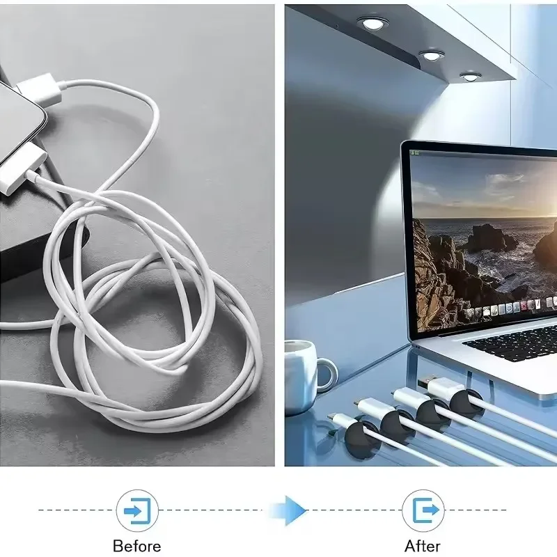 Attaches-câbles, support de co - Desk Setup Cable Management avis et prix