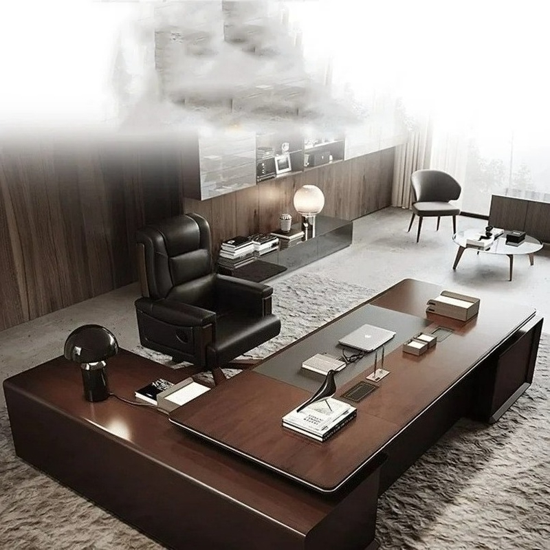 Bureau moderne rangement confi - Desk Setup For Work avis et prix