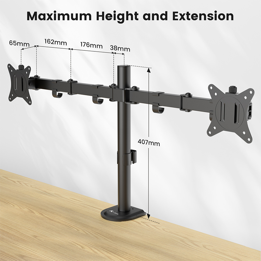 Support double moniteur ACGAM  - Monitor Arm Clamp avis et prix
