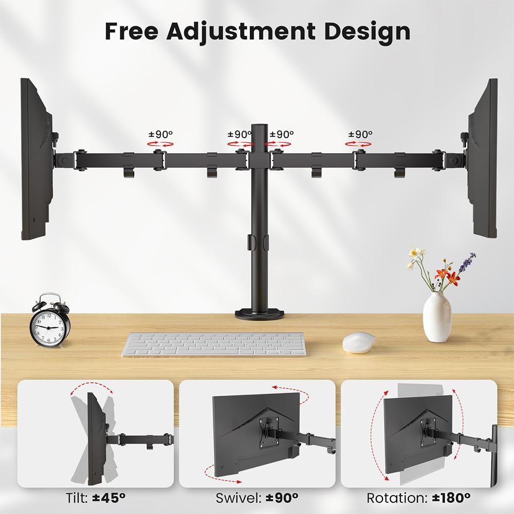 Support double moniteur ACGAM  - Monitor Arm Clamp avis et prix