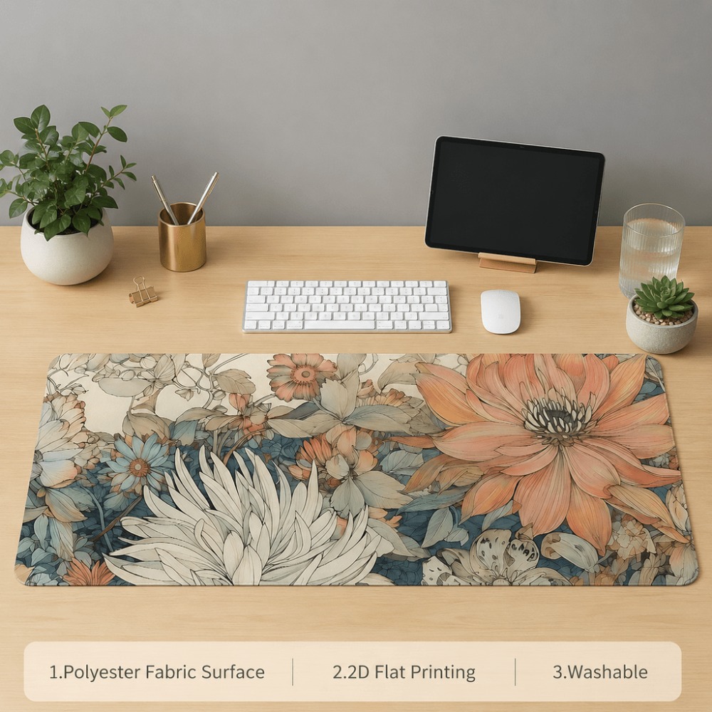 Set de table rétro à motifs fl - Desk Setup For Work avis et prix