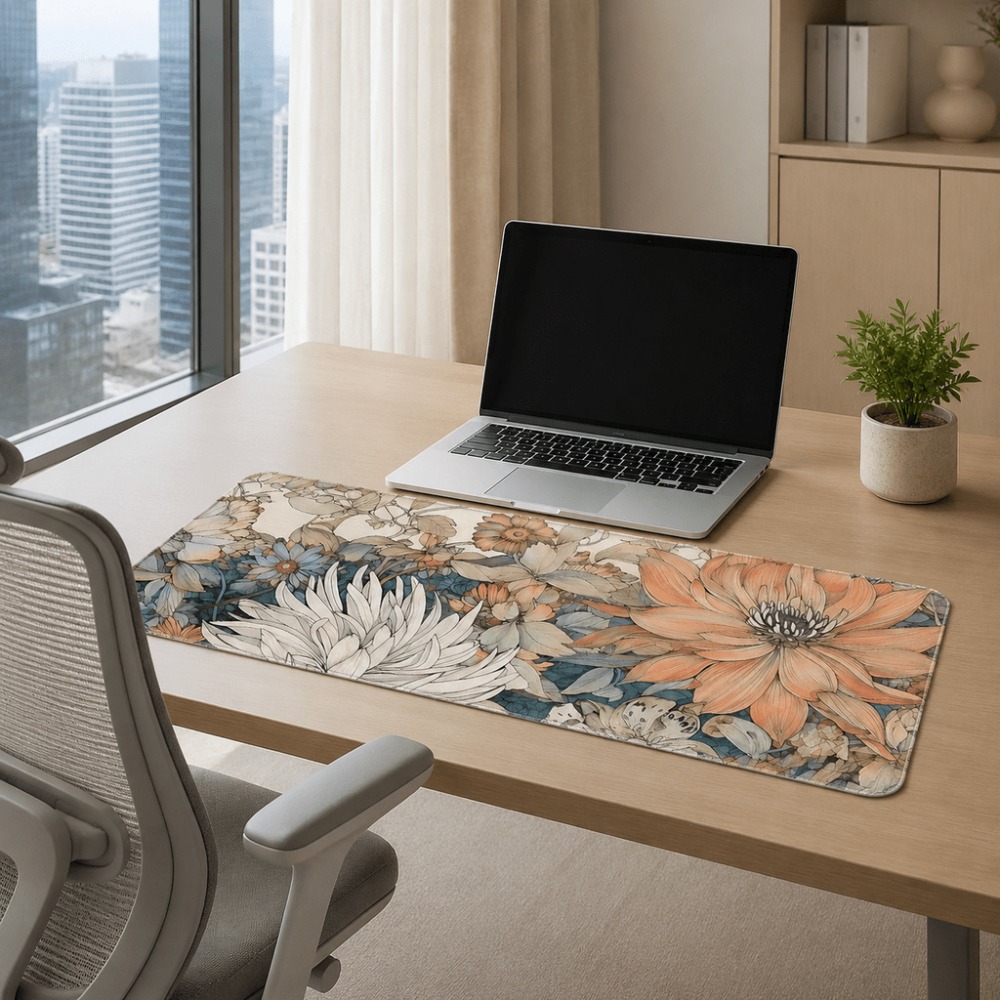 Set de table rétro à motifs fl - Desk Setup For Work avis et prix