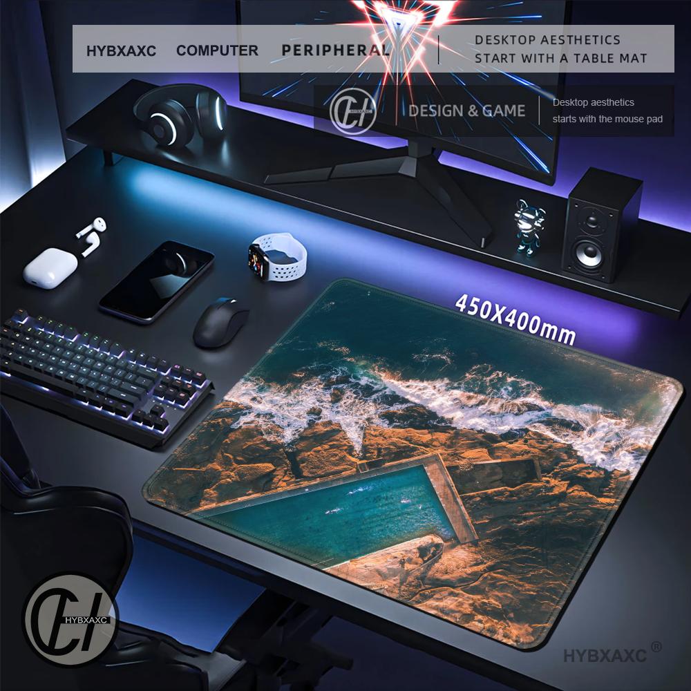 Tapis de souris HYBXAXC Motif  - Desk Setup Natural avis et prix