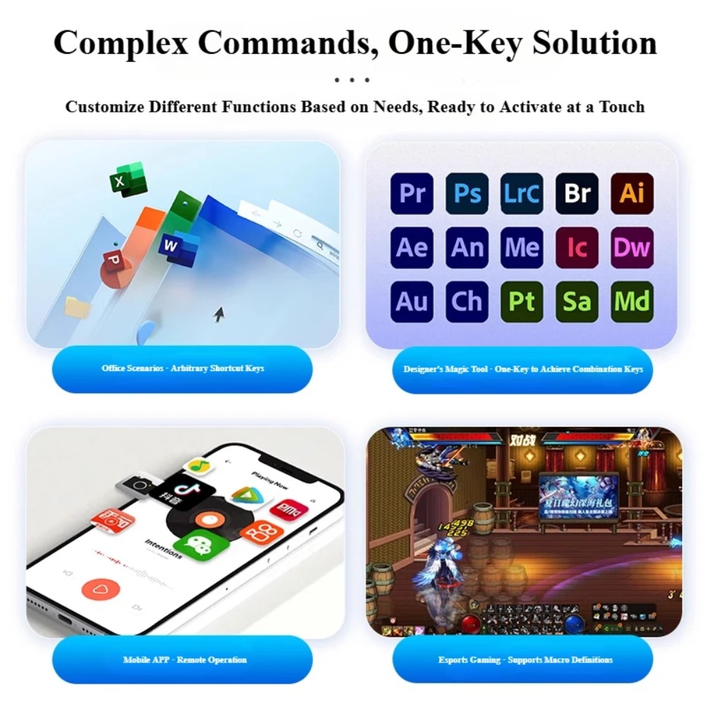 MK424Pro 4 touches sans fil Mi - Desk Setup Programmer avis et prix