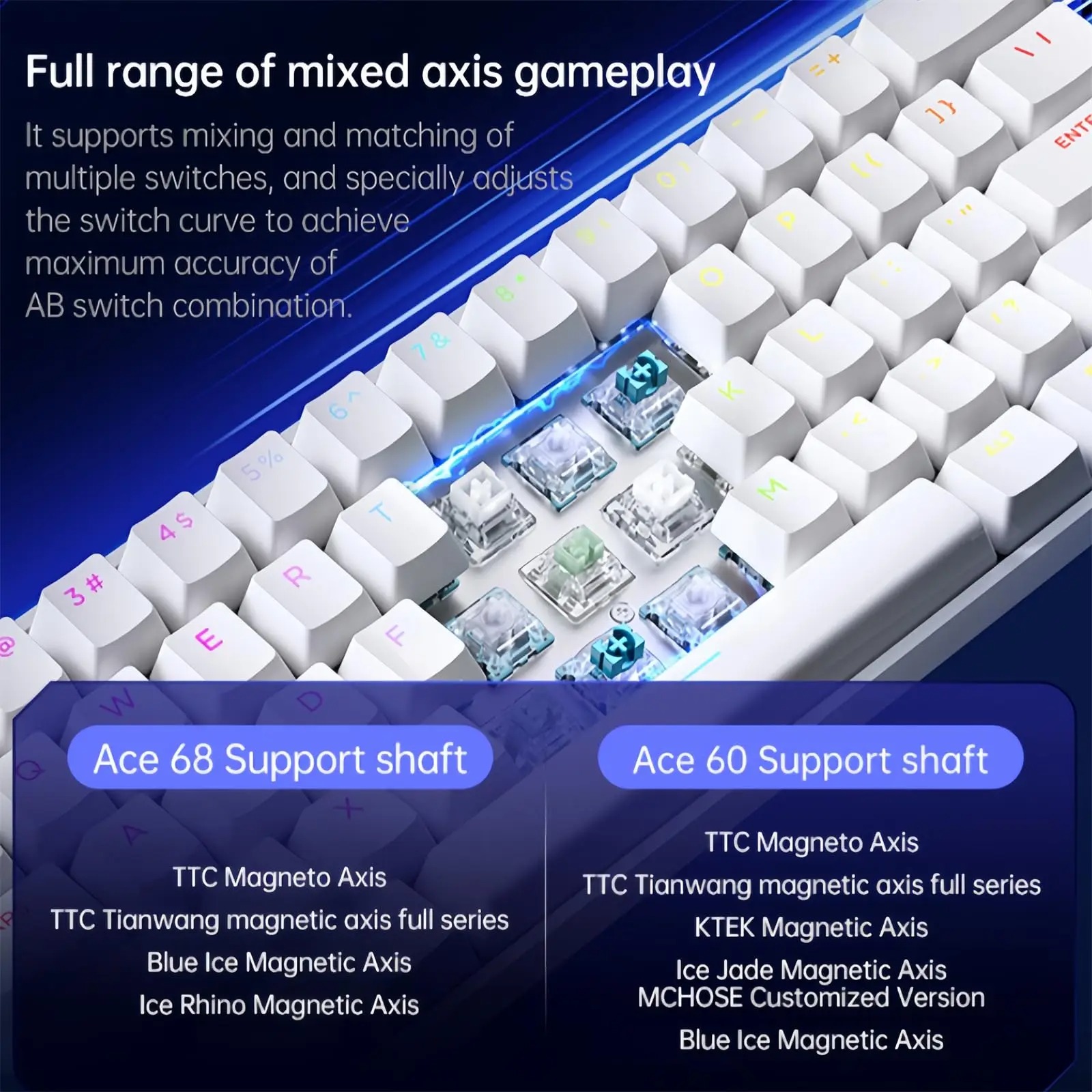 MCHOSE ACE 68 commutateur magn - Desk Setup Programmer avis et prix