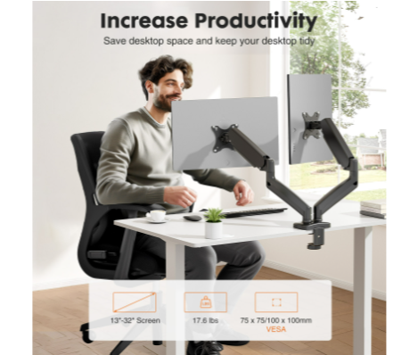 Support double moniteur à bras - Monitor Arm Clamp avis et prix