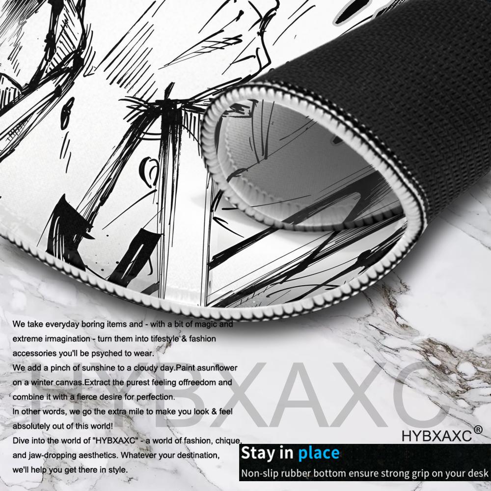 Tapis de souris anime noir et  - Desk Setup Ideas avis et prix